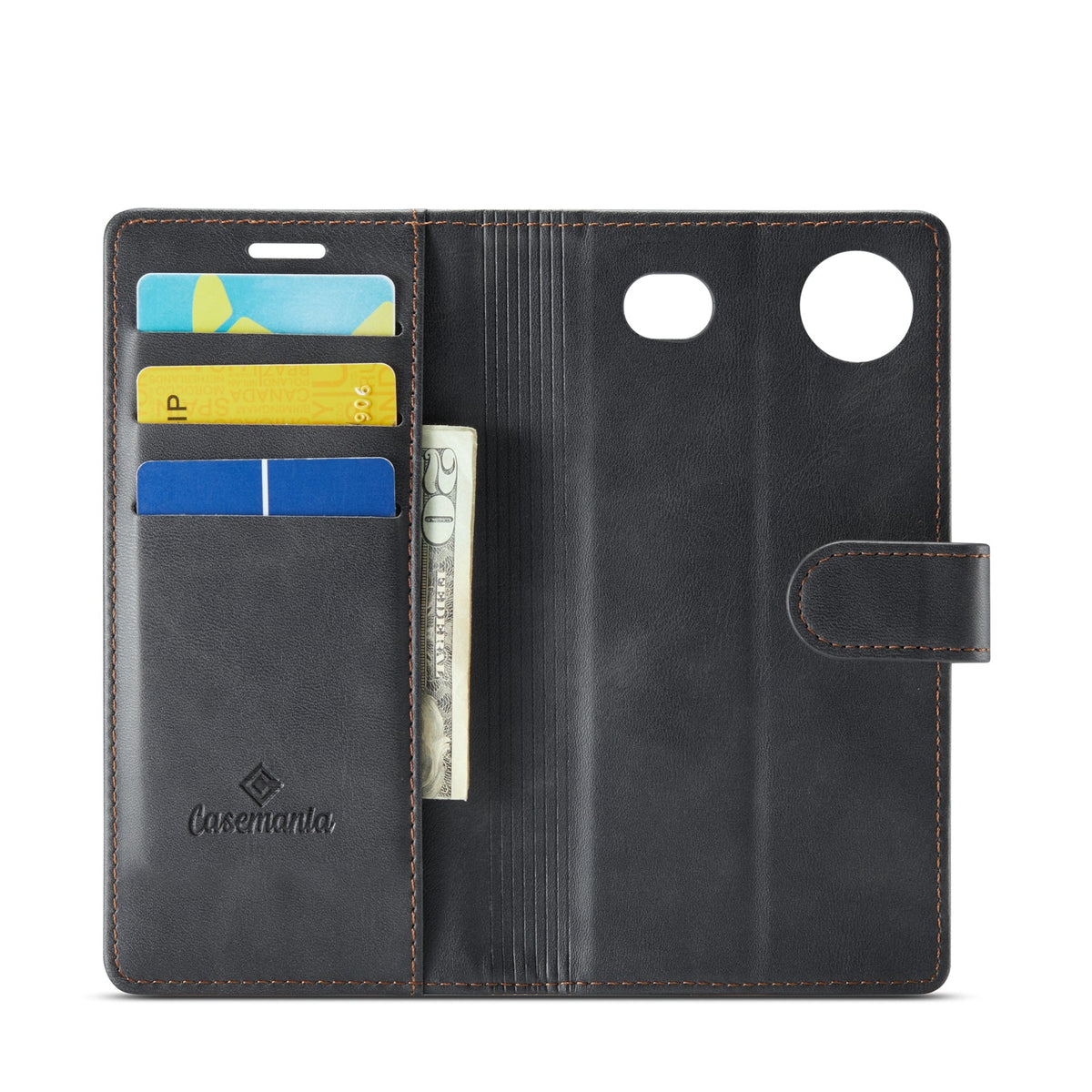 Apple iPhone Air Case - Charcoal Gray - Luxury 2-in-1 MagSafe Wallet Case