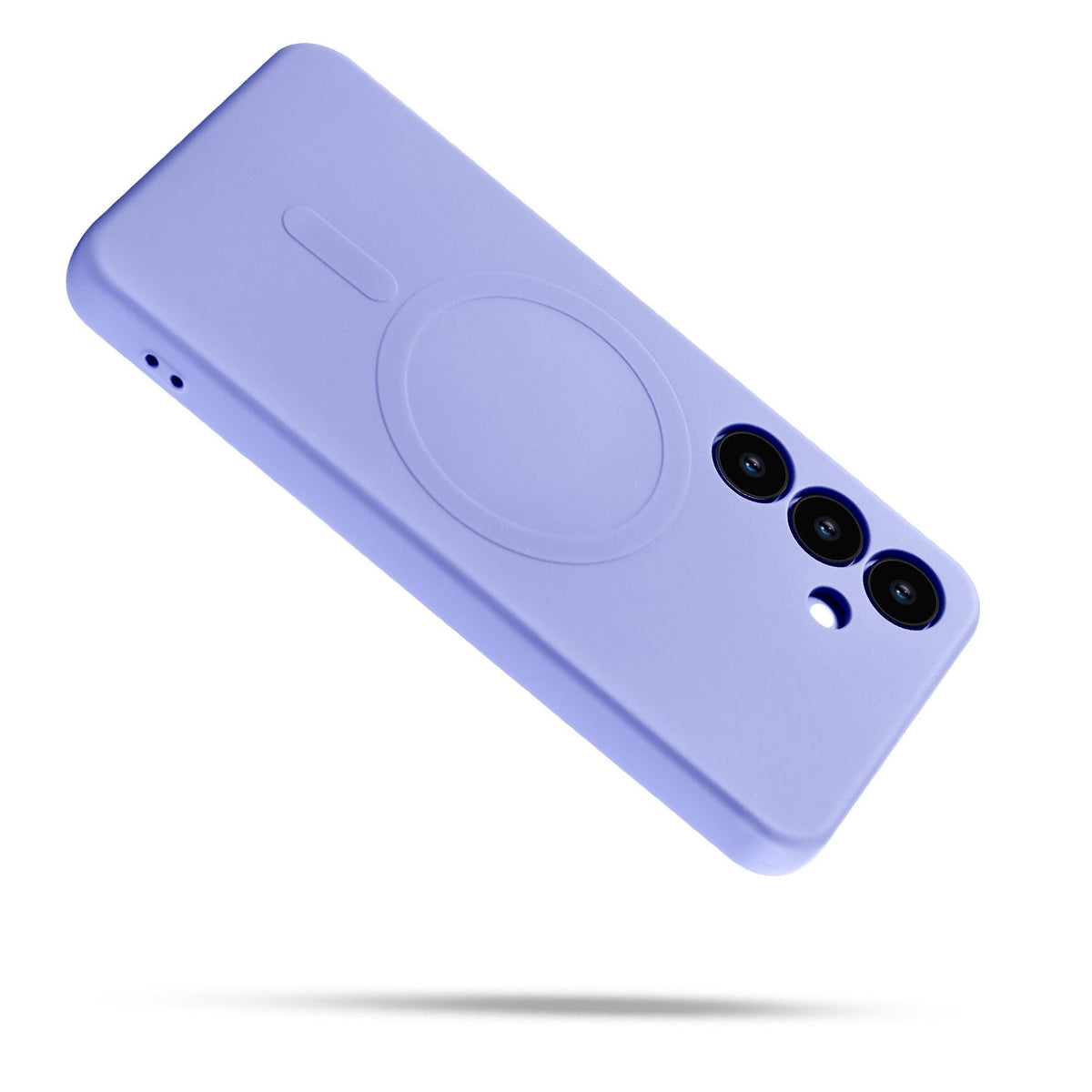 Samsung Galaxy S25 Hoesje - Paars - Liquid Siliconen MagSafe Back Cover met Magneetring
