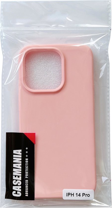 Apple iPhone 14 Pro Hoesje - Roze - Matte Siliconen Back Cover