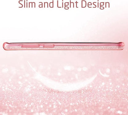Samsung Galaxy A7 (2018) Hoesje - Zwart - Glitter Back Cover
