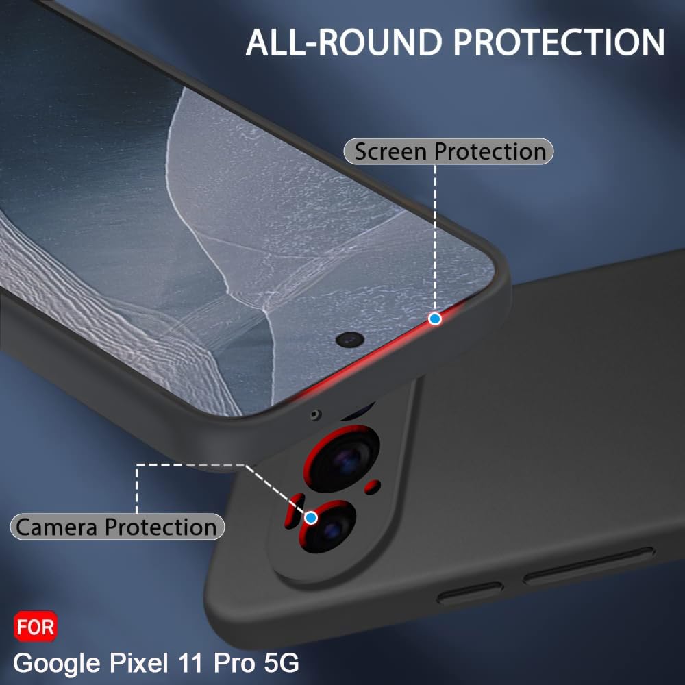 Google Pixel 11 Hoesje - Zwart - Siliconen Back Cover