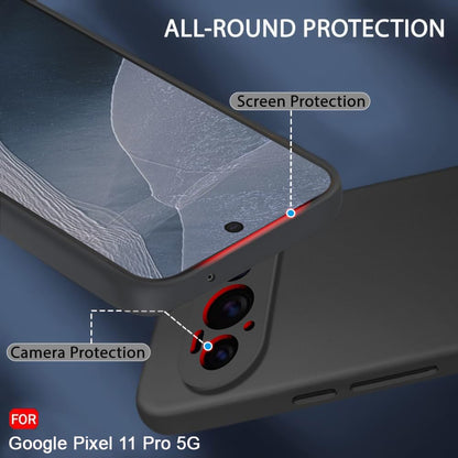 Google Pixel 11 Pro Hoesje - Zwart - Siliconen Back Cover