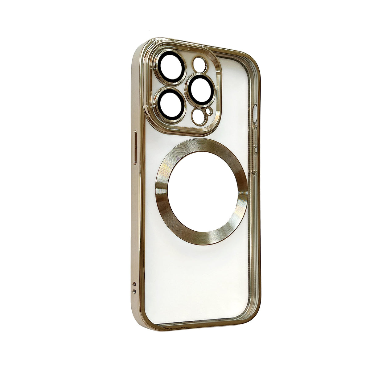 Apple iPhone 15 Pro Hoesje - Goud - Siliconen MagSafe Back Cover