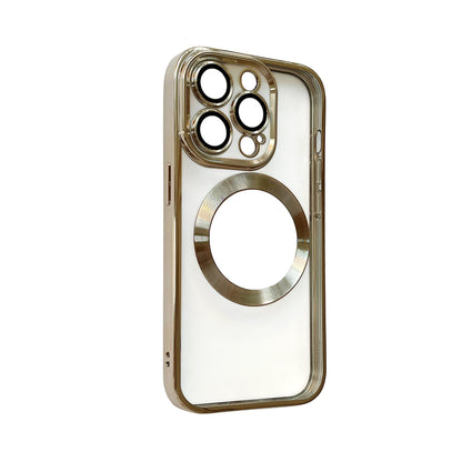 Apple iPhone 13 Pro Max Hoesje - Goud - Siliconen MagSafe Back Cover