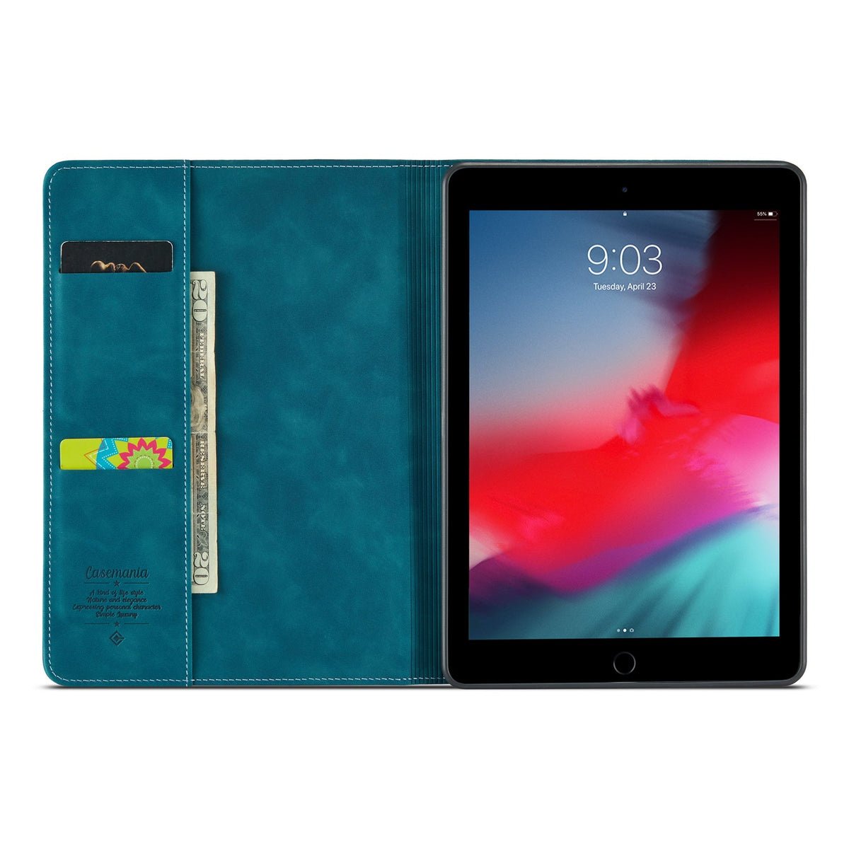 Apple iPad 8 10.2 (2020) Tablethoes - Emerald Green - Draaibare Bookcase