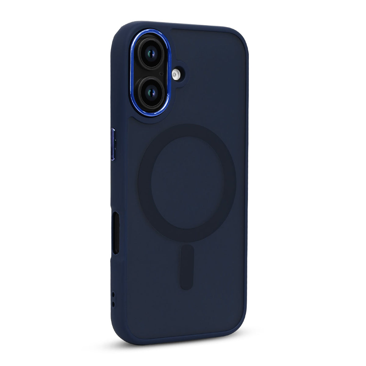 iPhone 16 Hoesje - Blauw - Matte Armor MagSafe Back Cover