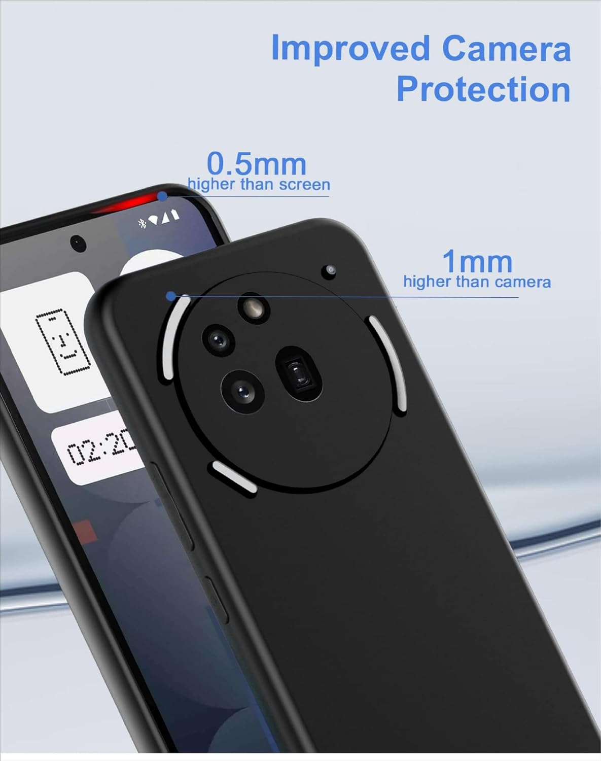 Nothing Phone (3a) Pro Hoesje - Zwart - Siliconen Back Cover