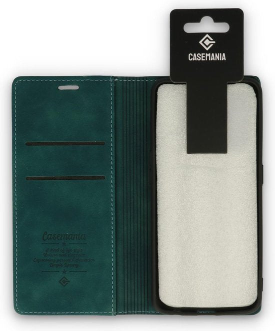 Oppo A94 Hoesje - Emerald Green - Dunne Bookcase