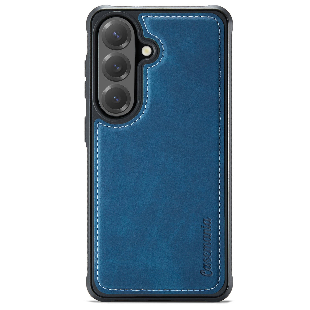 Samsung Galaxy A15 Hoesje - Navy Blue - Kunstlederen Back Cover