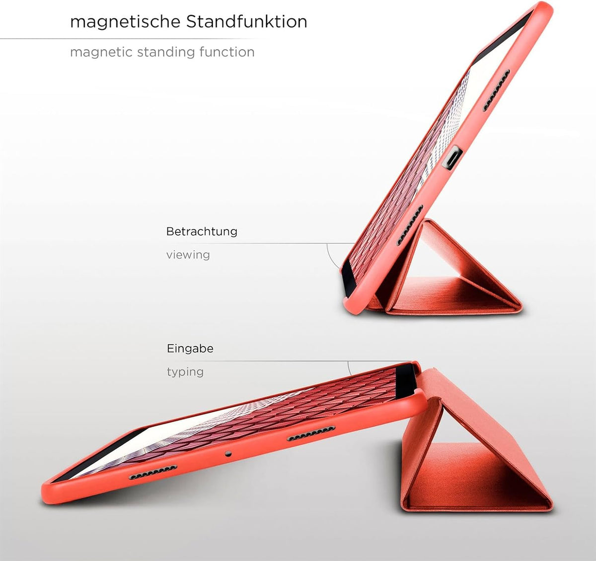 Samsung Galaxy Tab A11 (8.7 inch) Tablethoes - Rood - Smart Cover