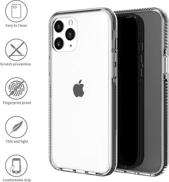 Apple iPhone 11 Pro Hoesje - Zwart - Anti-Shock Back Cover
