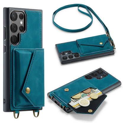 Samsung Galaxy S23 Ultra Case - Emerald Green - Luxury Back Cover with Phone Strap