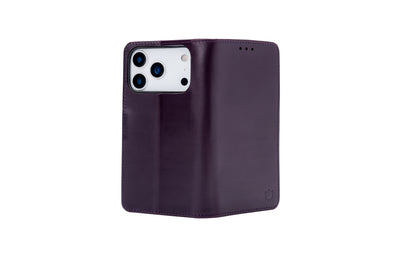 Echt Leren Portemonnee Bookcase | iPhone 17 Exclusive