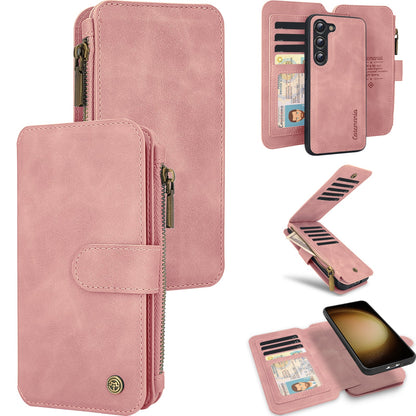Samsung Galaxy S25 Hoesje - Pale Pink - 2 in 1 Bookcase met Rits