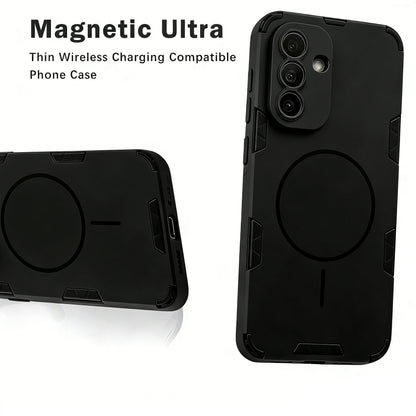 Samsung Galaxy A37 Hoesje - Matte Zwart - Frosted Matte Hardcase MagSafe Back Cover