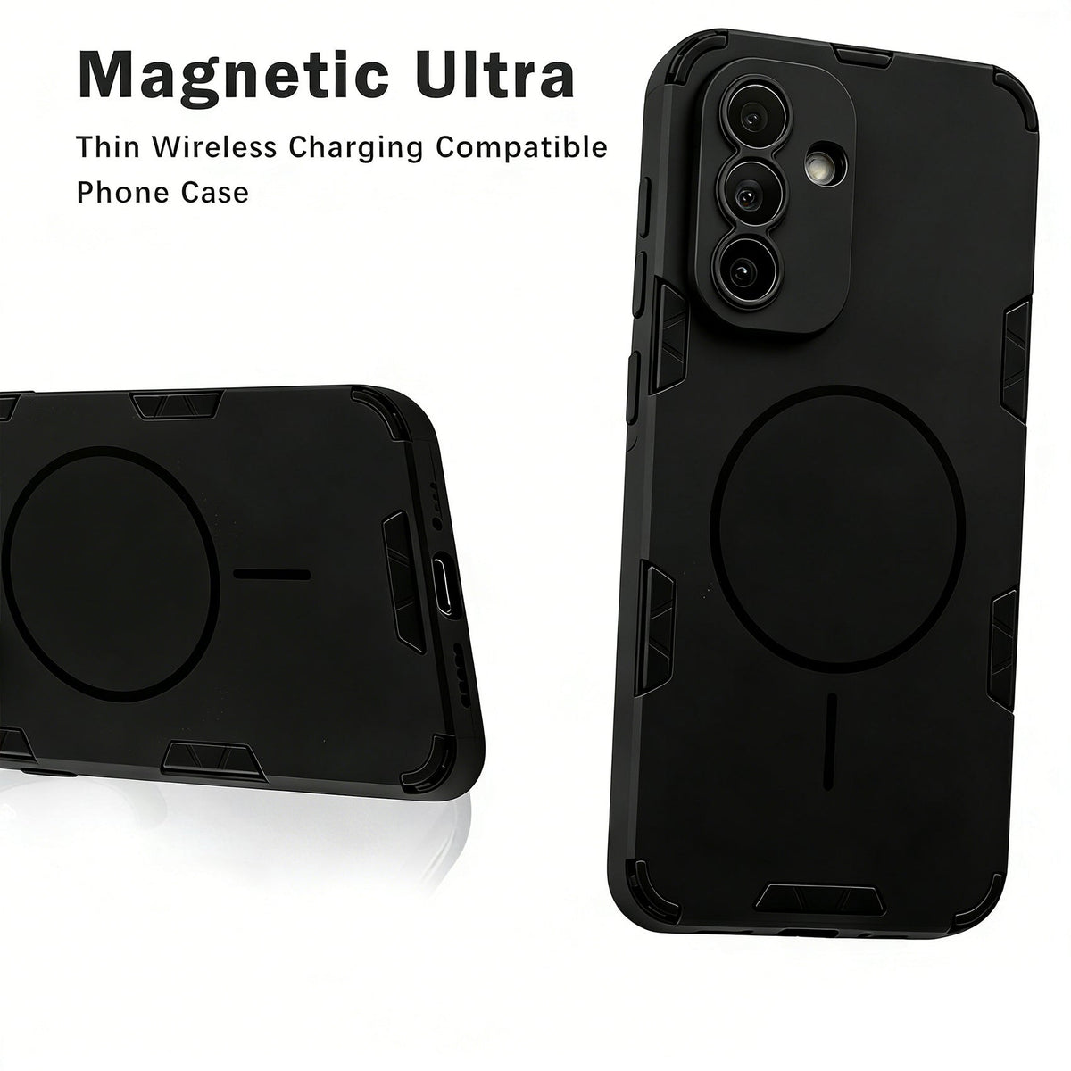 Samsung Galaxy A57 Case - Matte Black - Frosted Matte Hard Case MagSafe Back Cover