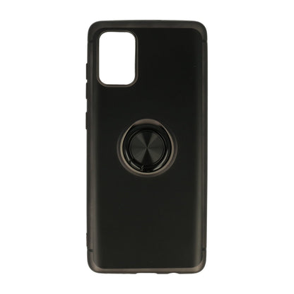 Samsung Galaxy S20 Ultra Hoesje - Zwart - Siliconen Ring Kickstand Back Cover