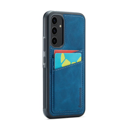 Samsung Galaxy A54 Hoesje - Navy Blue - Back Cover met Pasjeshouder