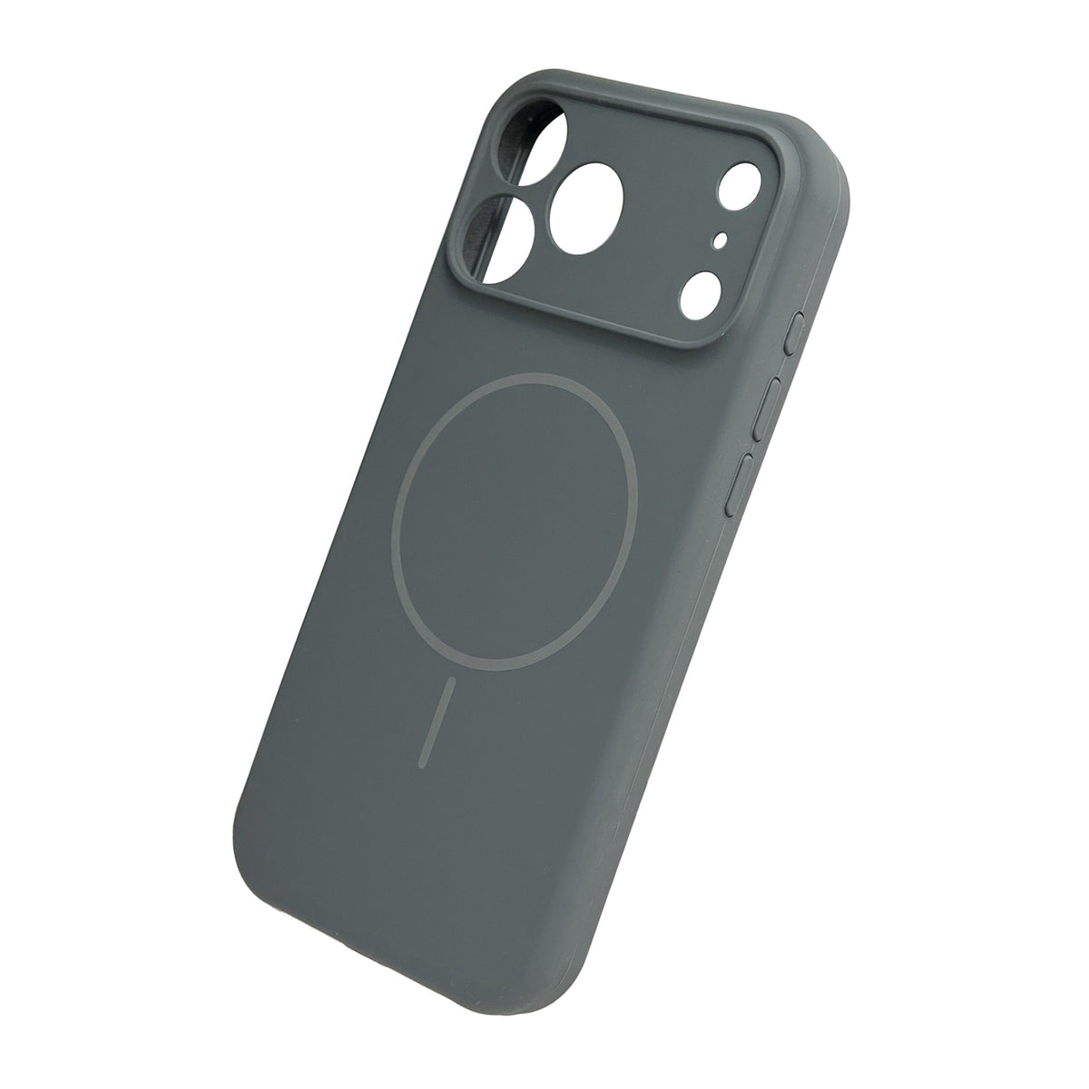 Apple iPhone 17 Pro Max Hülle - Grau - Liquid-Silikon-MagSafe-Backcover