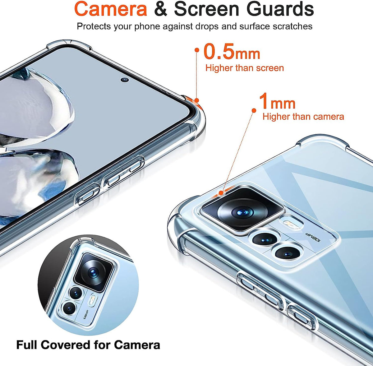 Xiaomi 12T Hoesje - Transparant - Anti-Shock Hybrid Back Cover