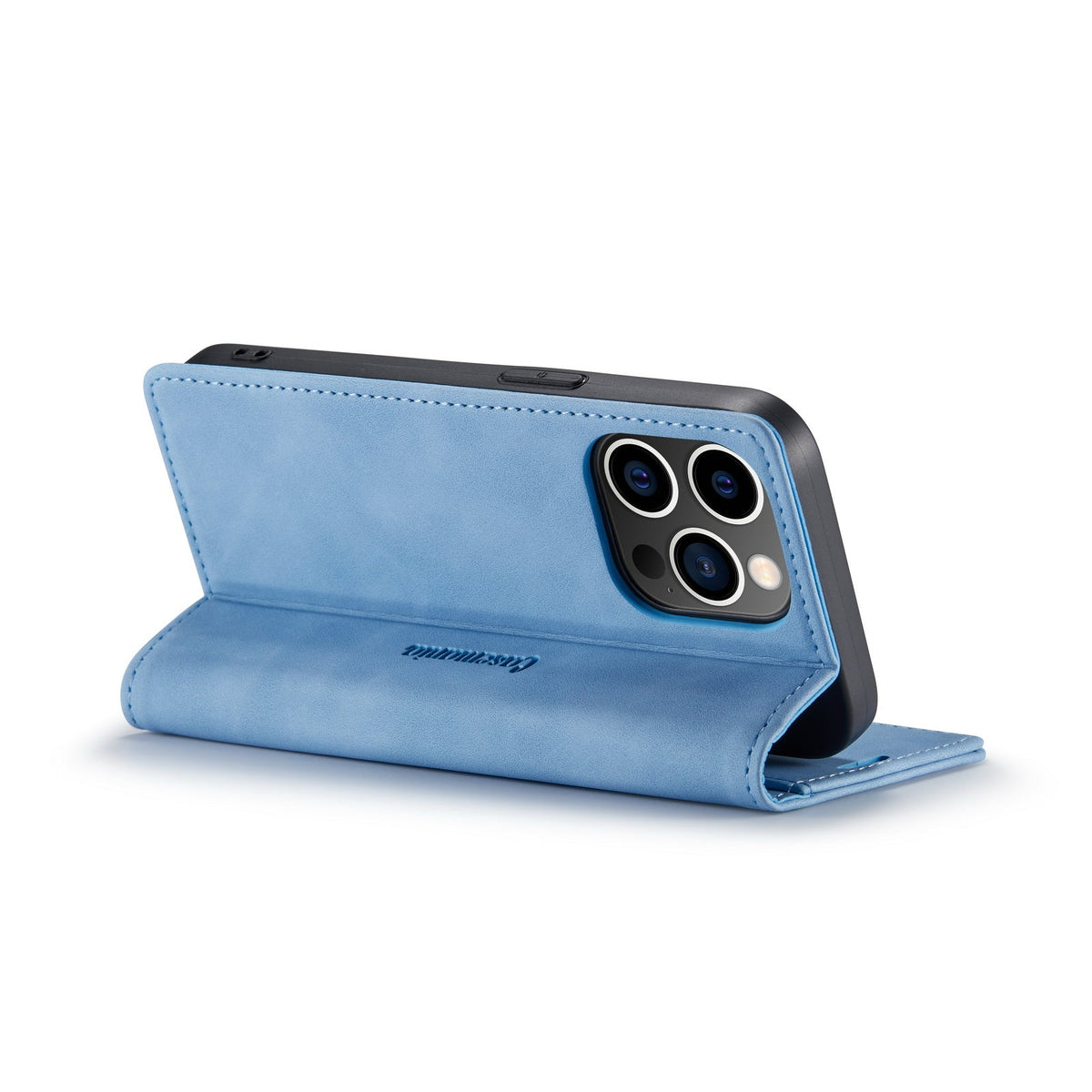 iPhone 15 Pro Hoesje - Sky Blue - Dunne Bookcase