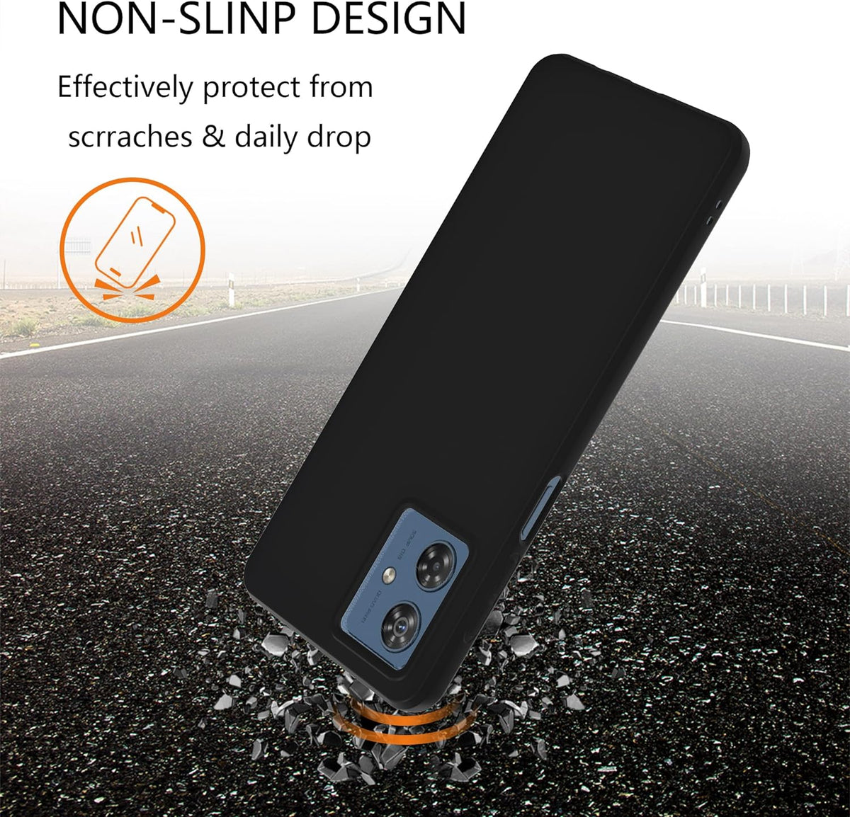 Motorola Moto G54 Hoesje - Zwart - Siliconen Back Cover