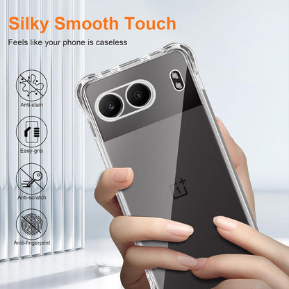 Oneplus nord 4 Hoesje - Transparant - Anti-Shock Back Cover