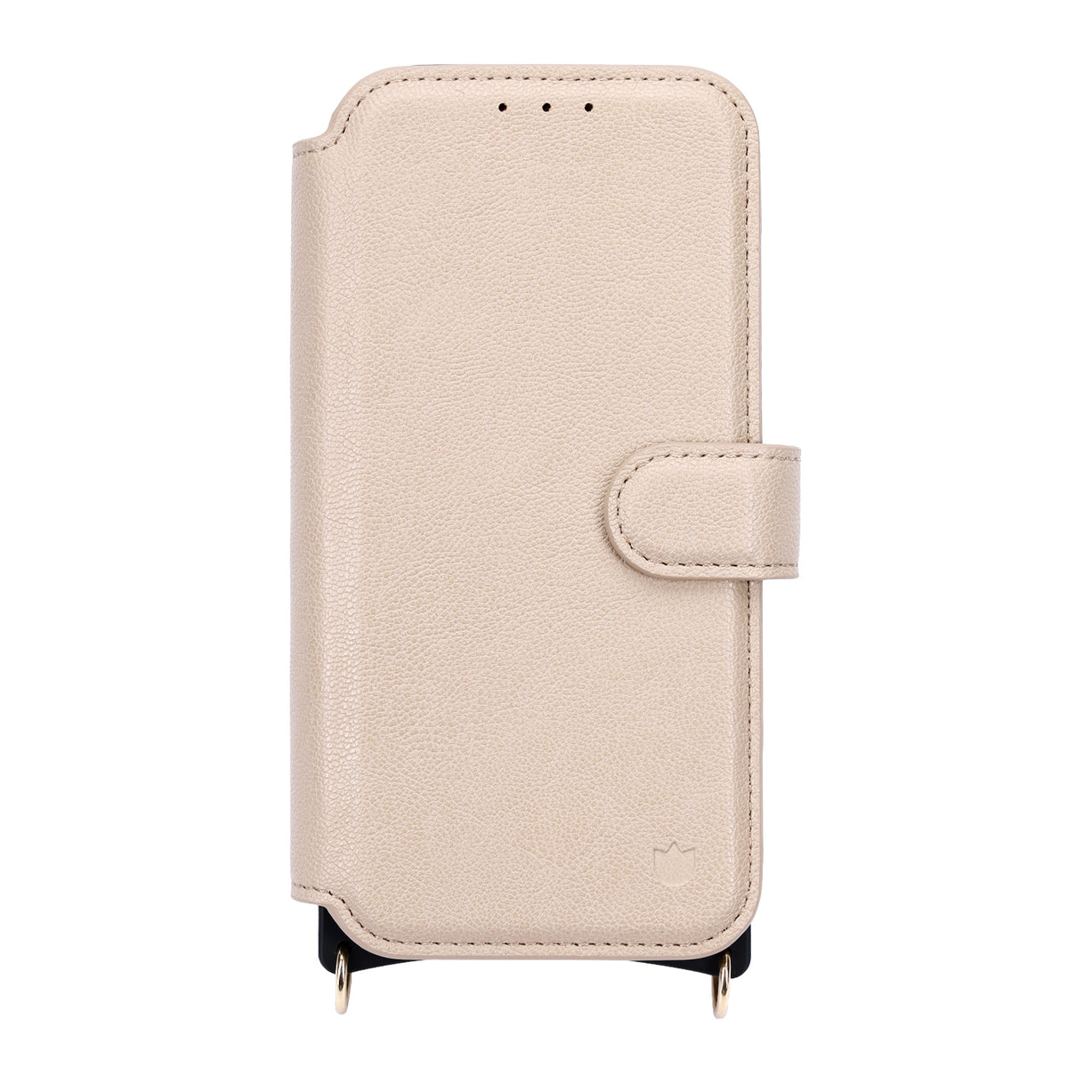 Apple iPhone 16 Hoesje - Beige - 'Amsterdam' Magnetische Wallet Case met Pasjeshouders en