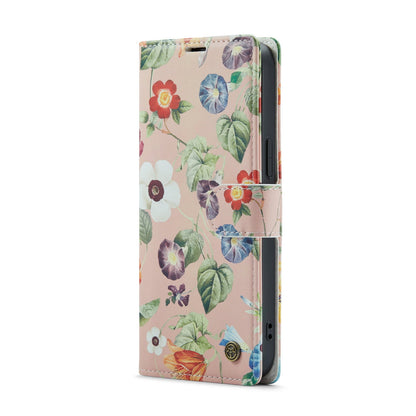 Apple iPhone 14 Pro Max Hülle - Blumen - Klapphülle mit Kartenfach und Print