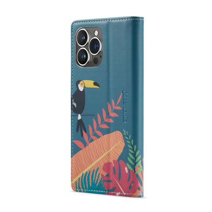 Apple iPhone 14 Pro Max Hoesje - Tropica - Print Bookcase