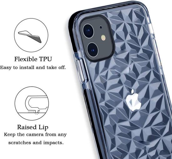 Apple iPhone 11 Case - Black - Crystal Back Cover