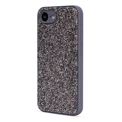 Apple iPhone 16e Hoesje - Grijs - Diamant Glitter Back Cover