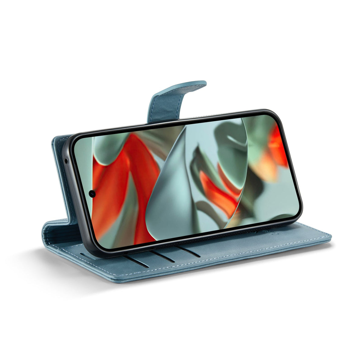 Google Pixel 10 Pro Hoesje - Aqua Blue - Luxe 2 in 1 MagSafe Bookcase