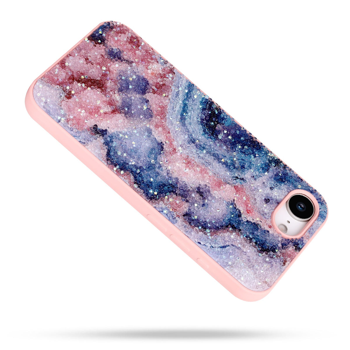 iPhone 16e Hoesje - Nova - Marmer Diamant Glitter Back Cover
