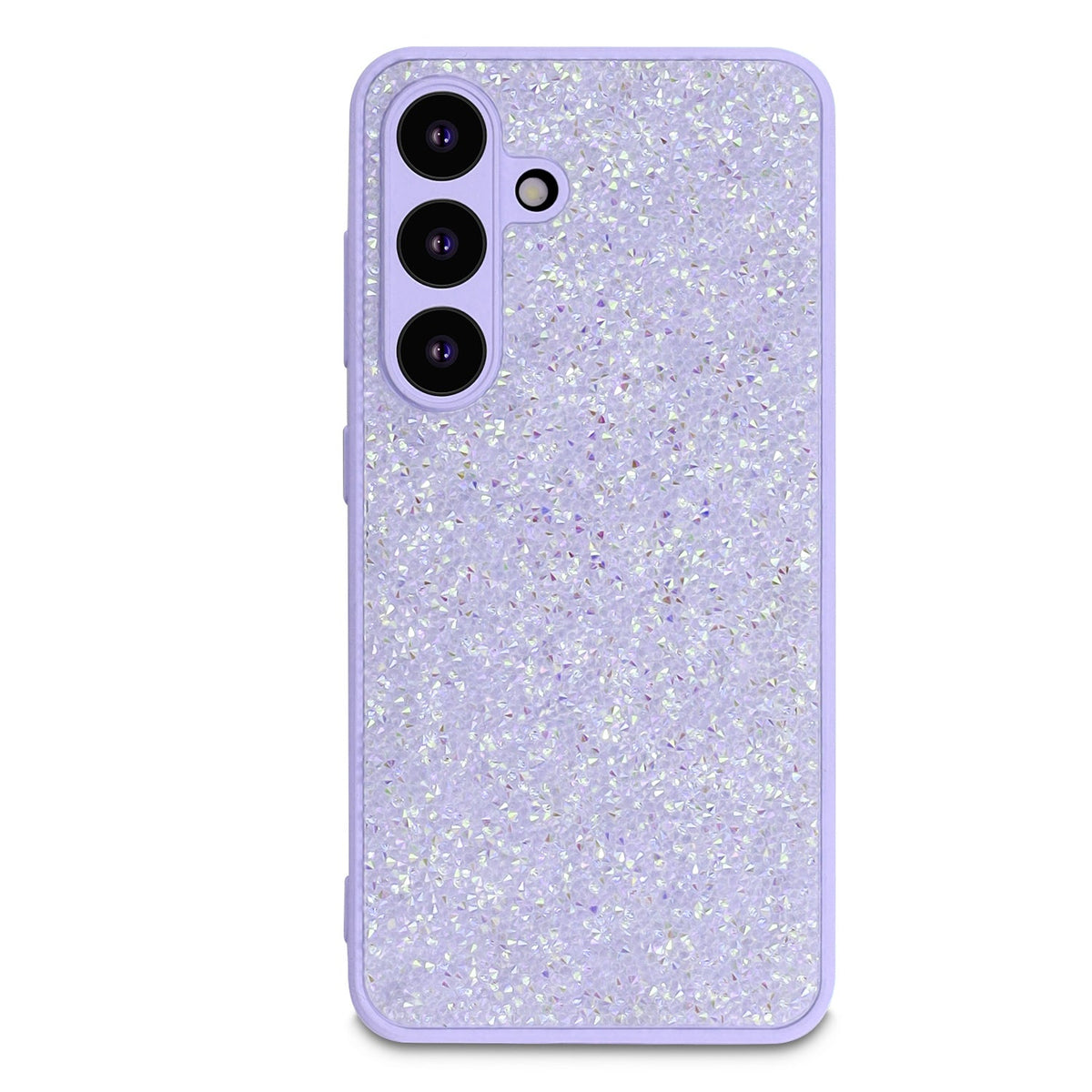 Samsung Galaxy A17 Hoesje - Paars - Glitter Back Cover