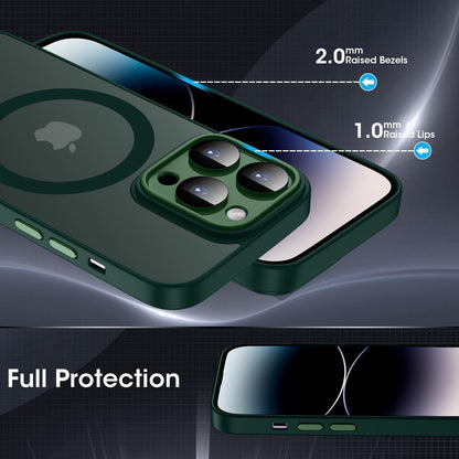 iPhone 12 Pro Hoesje - Groen - Matte Armor MagSafe Back Cover