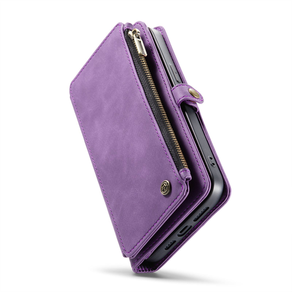 Apple iPhone 15 Plus Hoesje - Pastel Pink - Luxe MagSafe Bookcase met Rits en Telefoonkoord