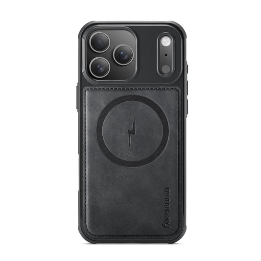 Apple iPhone 17 Pro Max Hülle - Charcoal Gray - Kunstleder-MagSafe-Backcover