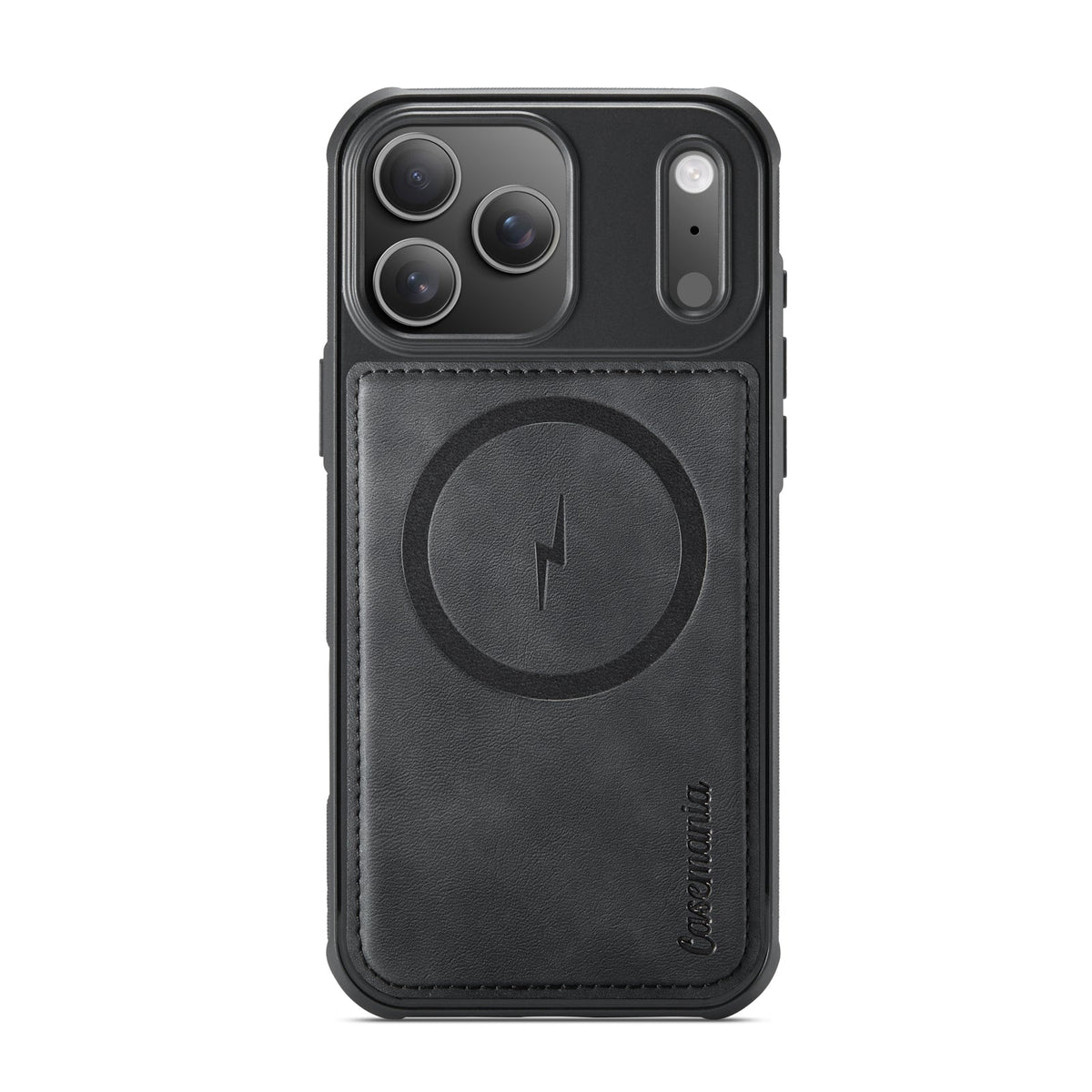 Apple iPhone 18 Pro Max Hoesje - Charcoal Gray - Kunstleer MagSafe Back Cover