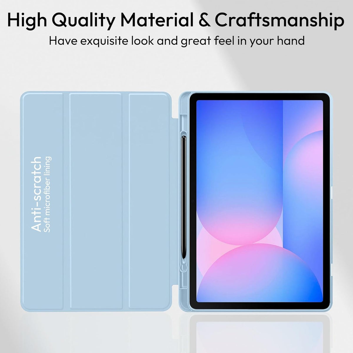 Samsung Galaxy Tab S10 Lite Tablet Case - Light Blue - Smart Cover