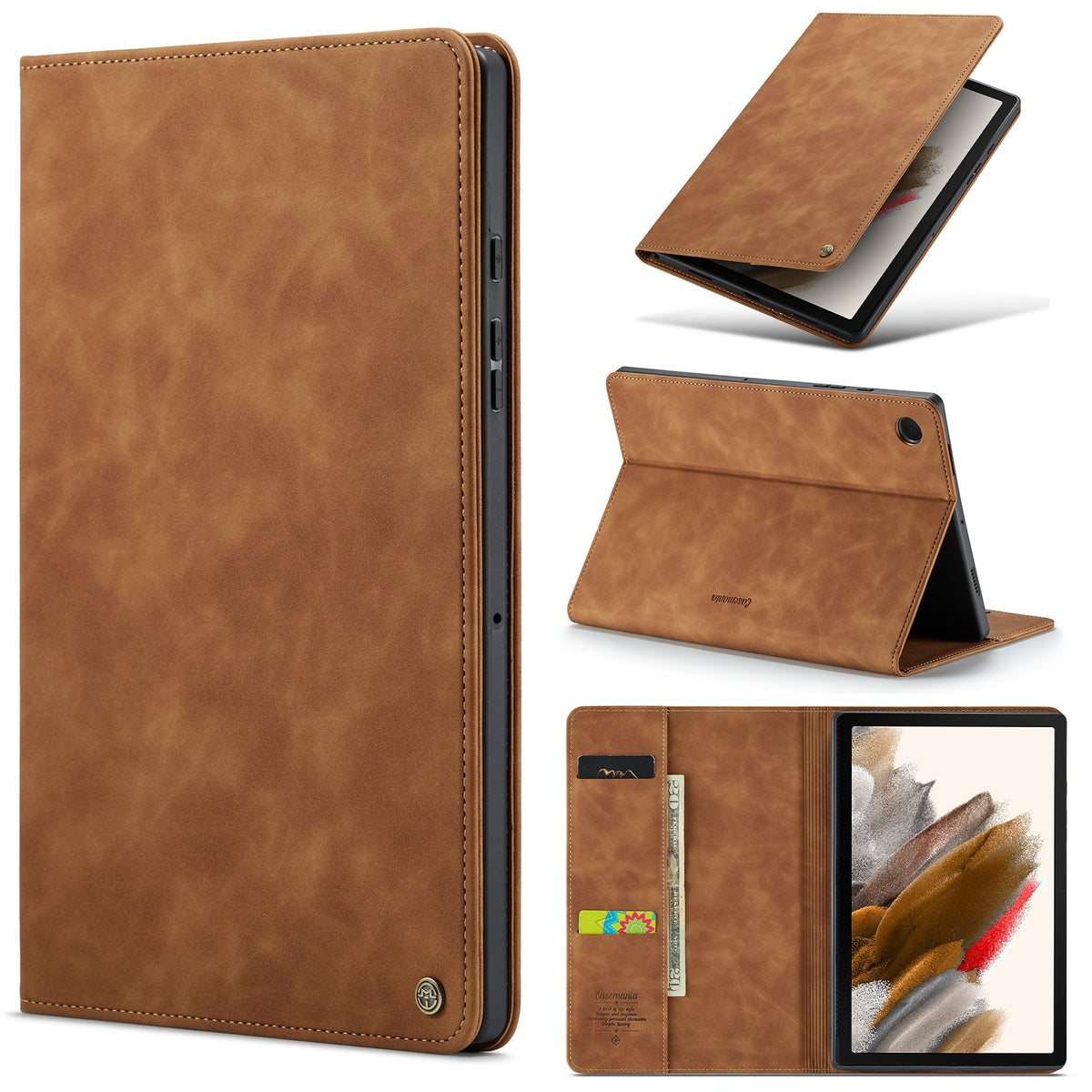 Samsung Galaxy Tab A7 Tablethoes - Sienna Brown - Cover Bookcase
