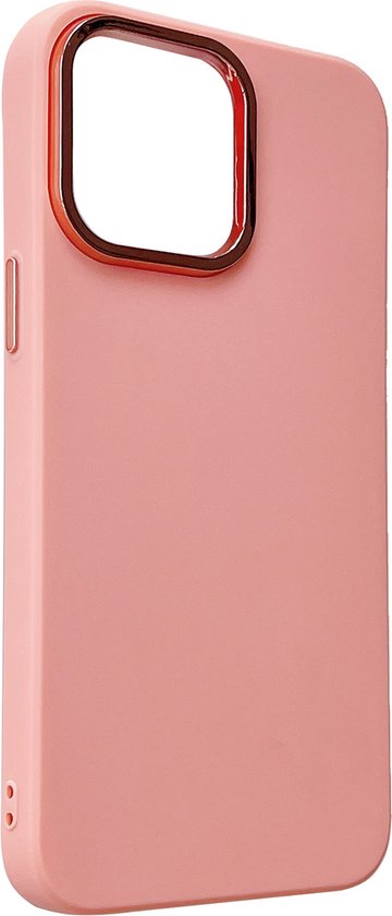 Apple iPhone 14 Pro Max Hoesje - Roze - Shockproof Siliconen Back Cover