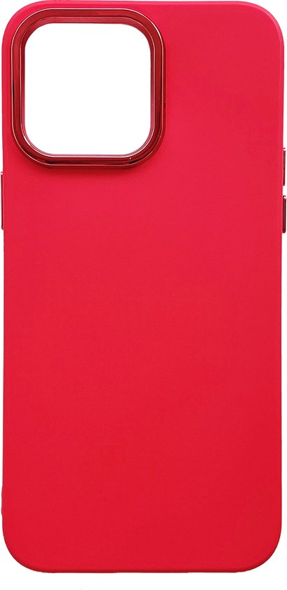 Apple iPhone 14 Pro Max Case - Red - Silicone Back Cover