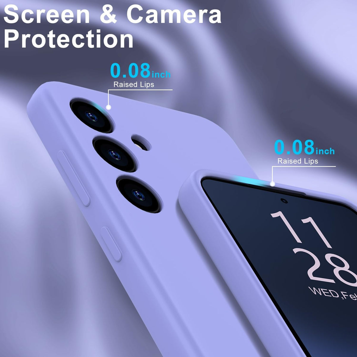 Samsung Galaxy S25 Hoesje - Paars - Liquid Siliconen Back Cover