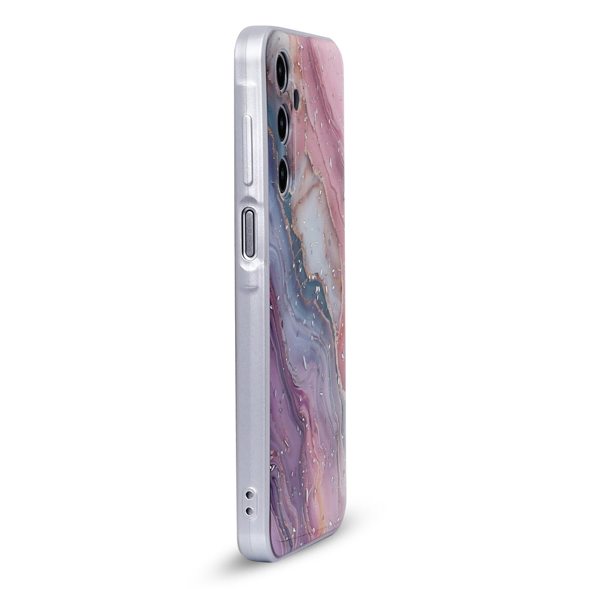 Samsung Galaxy A16 Hoesje - Roze - Marmer Back Cover