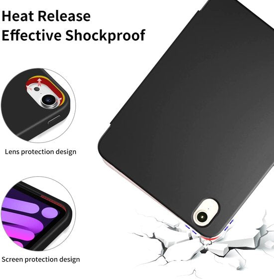 iPad Mini 2024 (8.3 inch) Tablethoes - Zwart - Smart Cover