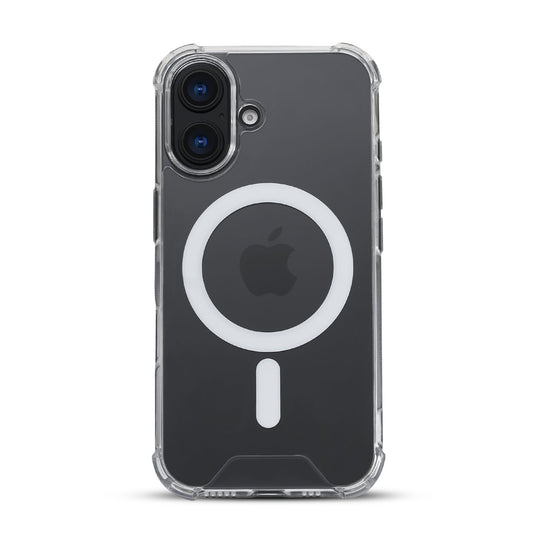 Apple iPhone 16 Hoesje - Transparant - Anti-Shock MagSafe Back Cover