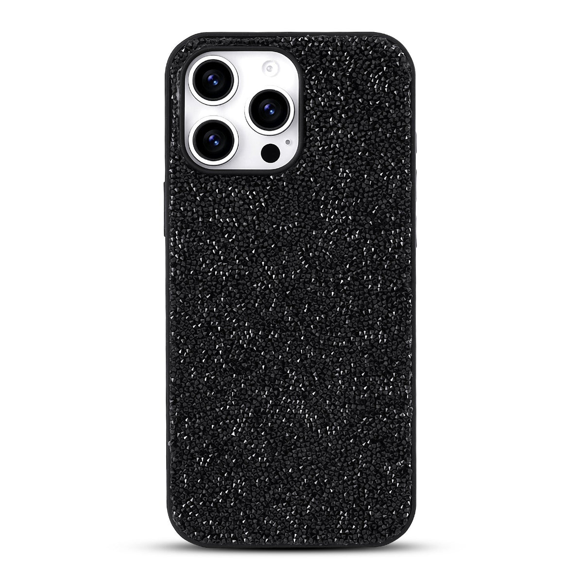 Apple iPhone 16 Pro Max Hoesje - Zwart - Diamant Glitter Back Cover