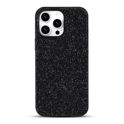 Apple iPhone 16 Pro Max Hoesje - Zwart - Diamant Glitter Back Cover