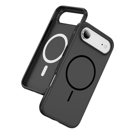 Apple iPhone Air Hülle - Schwarz - Weiches Silikon MagSafe Backcover